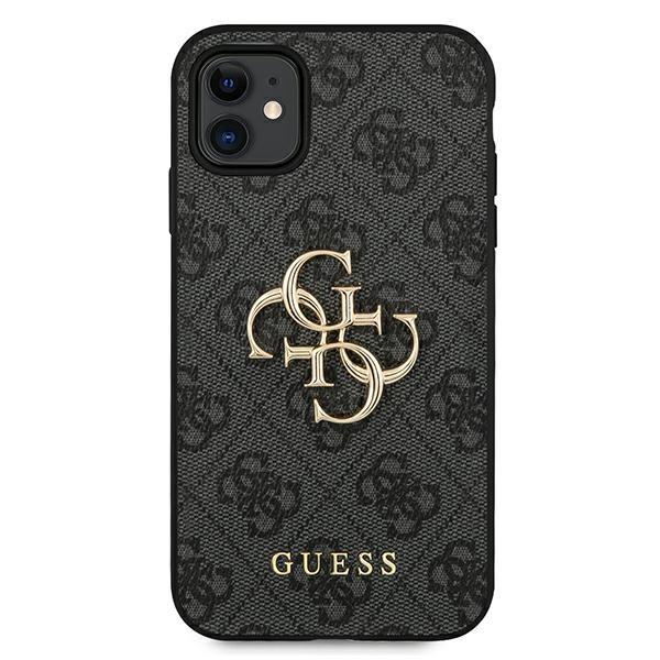 Чoхол GUESS до iPhone 11, 4G Big Metal Logo, сірий