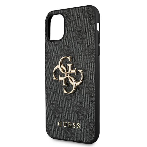 Чoхол GUESS до iPhone 11, 4G Big Metal Logo, сірий