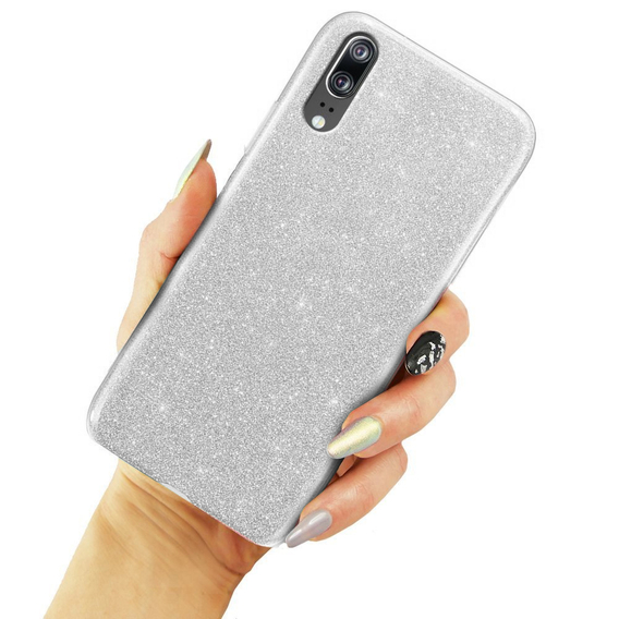 Чoхол Glitter Case до Huawei P20, Silver