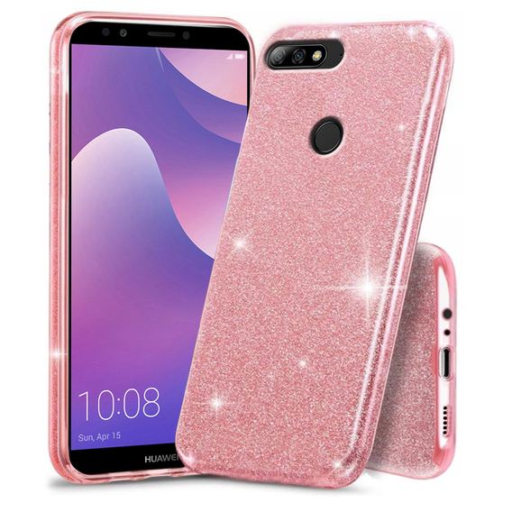 Чoхол Glitter Case до Huawei Y7 2018, Pink