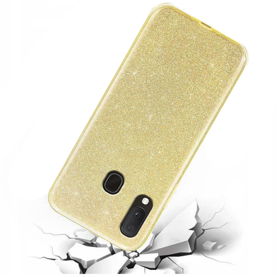 Чoхол Glitter Case до Samsung Galaxy A20E, Gold
