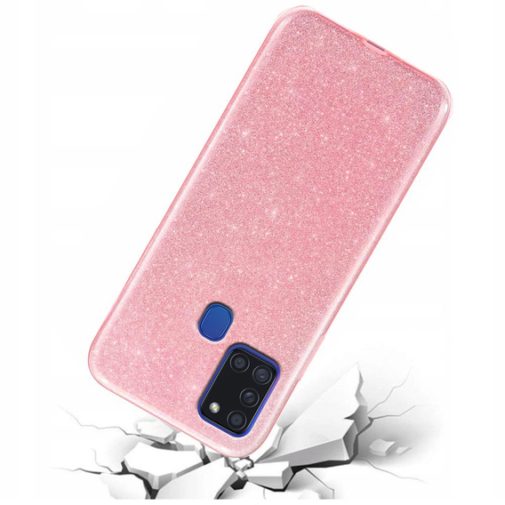 Чoхол Glitter Case до Samsung Galaxy A21S, Pink