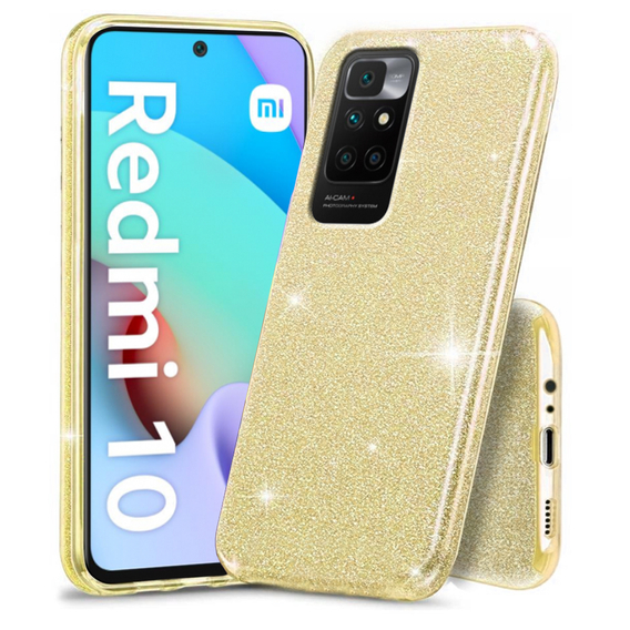 Чoхол Glitter Case до Xiaomi Redmi 10, Gold
