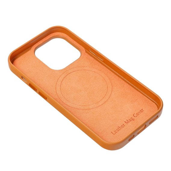 Чoхол Leather Mag Cover для iPhone 14 Plus, Orange