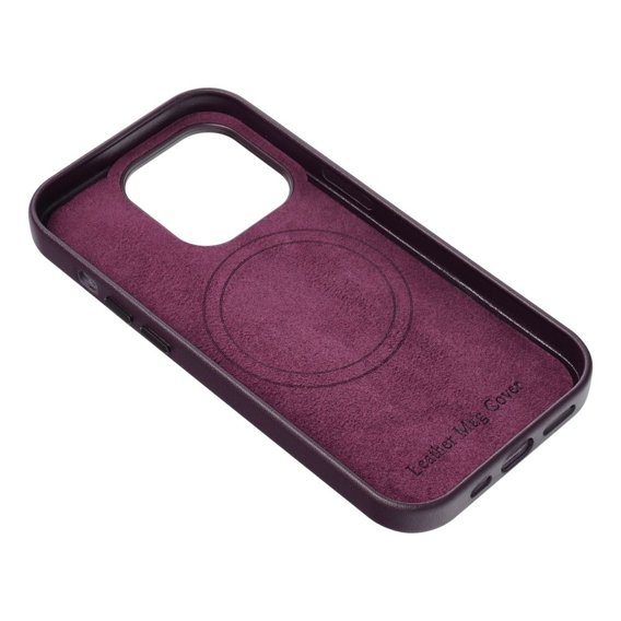 Чoхол Leather Mag Cover для iPhone 14 Pro Max, Purple