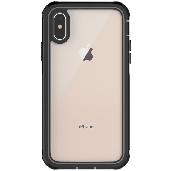 Чoхол Shockproof до iPhone X / XS, із захисним екраном, чорний