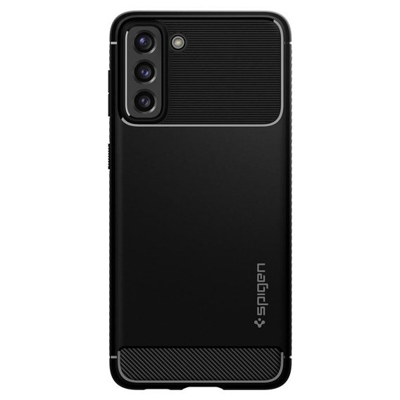 Чoхол Spigen до Samsung Galaxy S21, Rugged Armor, чорний