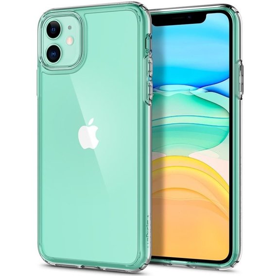 Чoхол Spigen до iPhone 11, Ultra Hybrid, Crystal Clear, прозорий