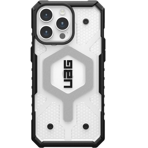 Чoхол Urban Armor Gear до iPhone 15 Pro Max, Pathfinder MagSafe, прозорий / чорний