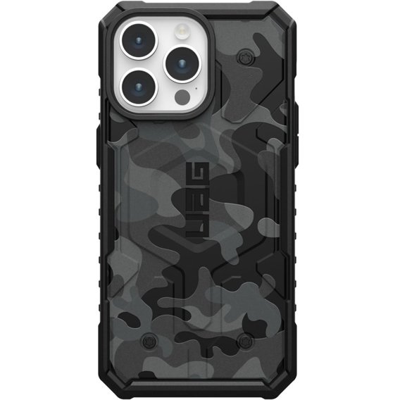 Чoхол Urban Armor Gear до iPhone 15 Pro Max, Pathfinder MagSafe Camo, чорний