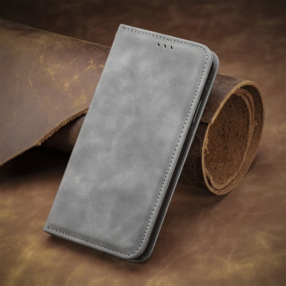 Чoхол Wallet до Samsung Galaxy M52 5G, Vintage Style Smooth, Grey