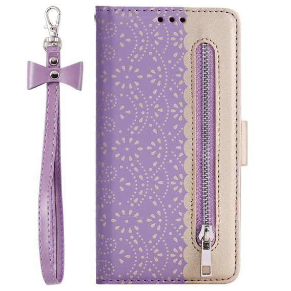 Чoхол Wallet до Xiaomi Redmi Note 11 4G/Note 11S 4G, Zipper Pocket, Purple