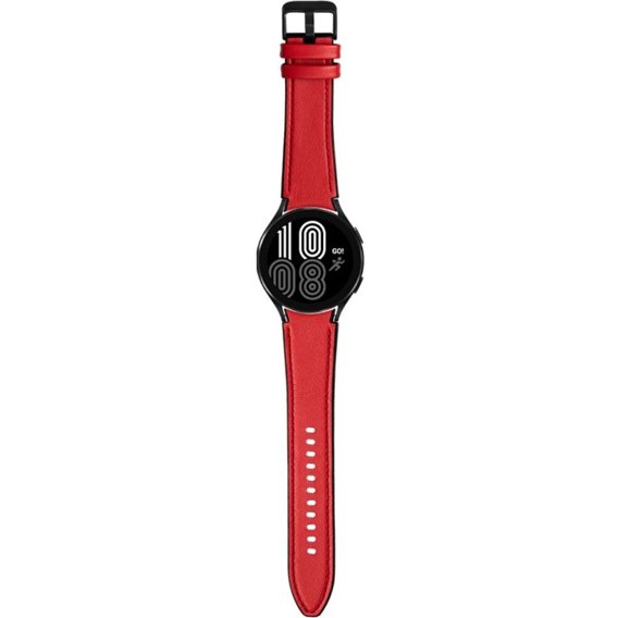 Шкіряний ремінець для годинника Samsung Galaxy Watch 4 / 5 40/42/44/46/45MM PRO, Red