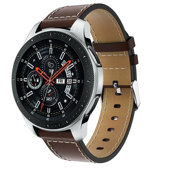 Шкіряний ремінець для Samsung Galaxy Watch 46mm - Coffee