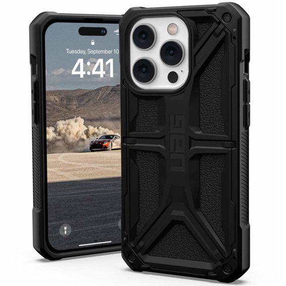 чохол Urban Armor Gear для iPhone 14 Pro, Monarch, чорний