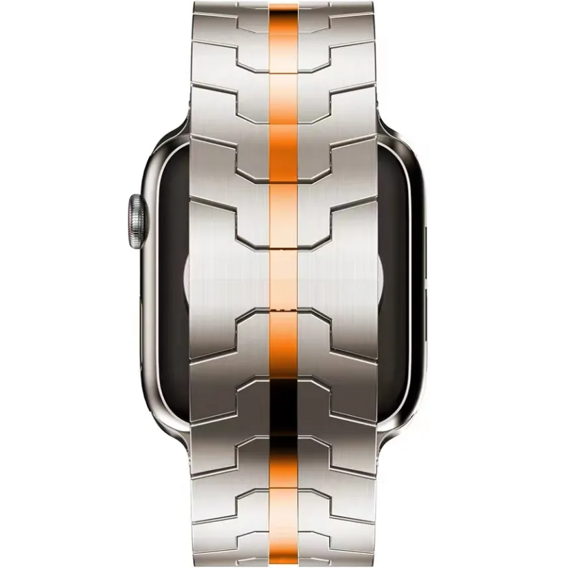   Браслет Stainless Segments до Apple Watch 7/6/5/4/SE/3/2/1 45/44/42mm, Silver