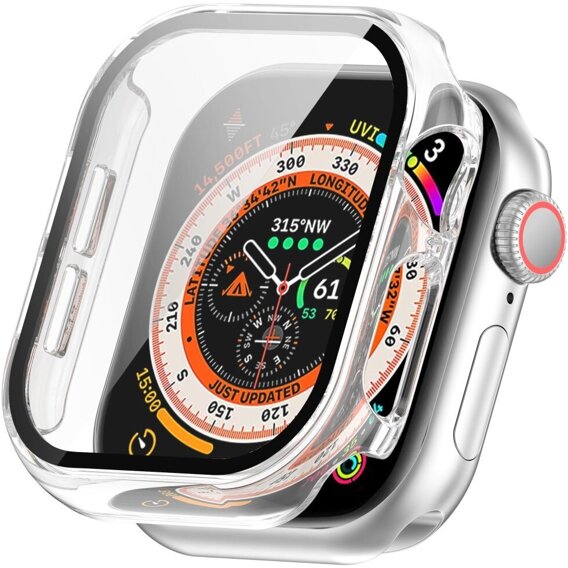 2в1 чохол та захисне скло для годинника Apple Watch 10 42MM, Transparent