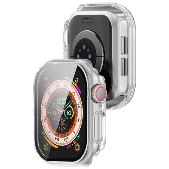 2в1 чохол та захисне скло для годинника Apple Watch 10 42MM, Transparent