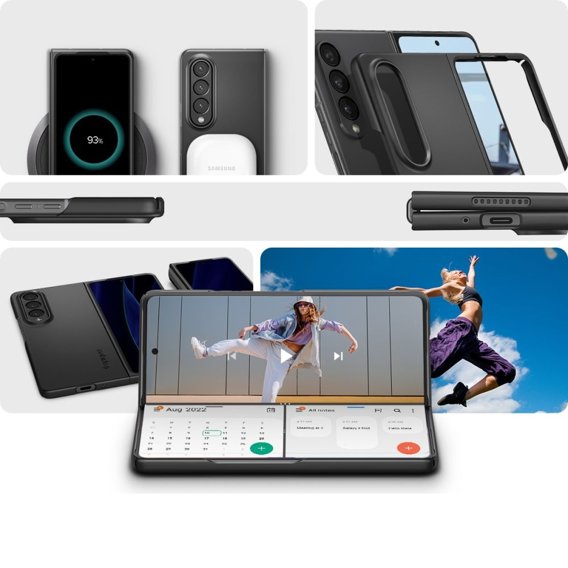 Etui Spigen do Samsung Galaxy Z Fold 4, AirSkin, Black
