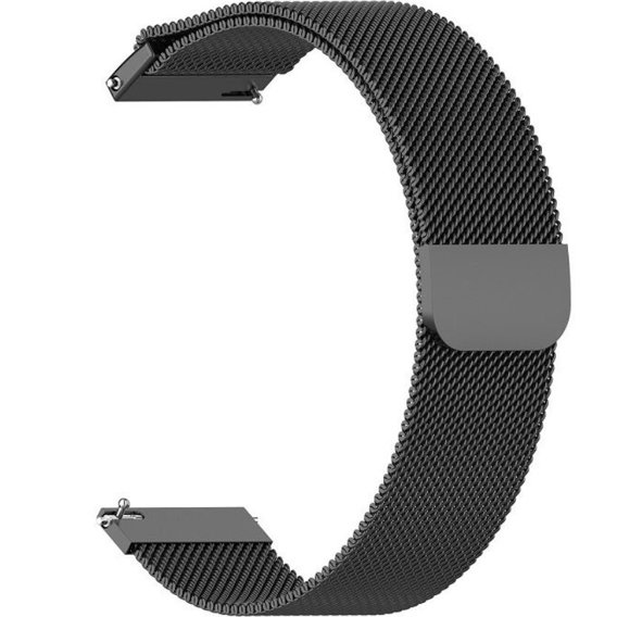 Milanese Браслет для годинників 18mm, Garmin Vivoactive 4S, Black