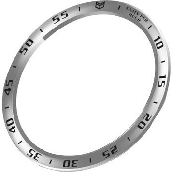 Nakładka Bezel Ring do Galaxy Watch4 Classic 46mm - Silver/Black