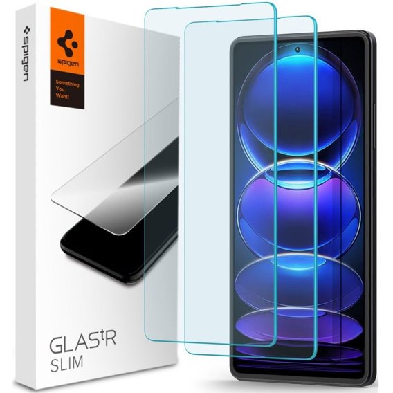 Spigen Glas.TR Slim Ультраміцне скло Xiaomi Redmi Note 12 Pro 5G / 12 Pro + Plus 5G / POCO X5 Pro 5G