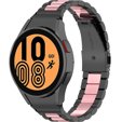 Браслет Stainless для  Samsung Galaxy Watch 4 / 4 Classic - Black/Pink