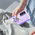 Двокомпонентний броньований чохол із кільцем-підставкою для Samsung Galaxy A14 4G/5G, Purple