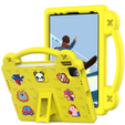 Дитячий чохол для планшета iPad Pro 11 2020/2021/2022 / iPad Air 4/5 2020 2022, Cute Patterns, з підставкою, жовтий