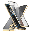 Магнітний чохол Dual Glass MagSafe для Samsung Galaxy S24 Ultra, золотий