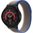 Нейлоновий ремінець до Samsung Galaxy Watch 4/5 40/42/44/46/45mm Pro, Grey / Blue