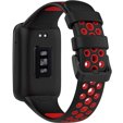 Силіконовий ремінець для Xiaomi Mi Band 7 Pro, Black / Red