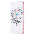 Фліп-чохол для Motorola Moto G54 5G, Wallet, colorful tree, білий