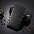 Футляр з клапаном для Motorola Moto E20/E30/E40, Crazy Horse Wallet, чорний