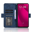Футляр з клапаном для T Phone 2 Pro 5G, Card Slot, темно-синій