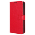 Футляр з клапаном для T Phone 2 Pro 5G, Crazy Horse Wallet, червоний