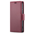 Чохол для Oppo A18 4G / A38 4G, ERBORD Glossy Litchi, гаманець з клапаном, червоний