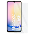 Чохол для Samsung Galaxy A15 5G, силіконовий з блискітками, прозорий + скло 9H