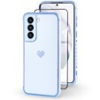 Чохол для Samsung Galaxy S21, Electro heart, м'яти + Full Glue Ceramic Glass