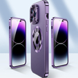 Чохол для iPhone 13 Pro Max, Dual Glass, для Magsafe, фіолетовий