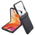 Чохол зі склом для Samsung Galaxy Z Flip5 5G, PC Case, чорний