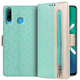 Чохол-книжка для Huawei P30 Lite, Wallet Zipper Lace Case, зелений