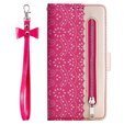 Чохол-книжка для Huawei P30 Lite, Wallet Zipper Lace Case, рожевий