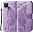 Чохол-книжка для Realme C21Y / C25Y, Butterfly, фіолетовий
