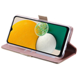 Чохол-книжка для Samsung Galaxy A34 5G, Wallet Pocket, Zipper Lace, рожевий