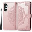 Чохол-книжка для Samsung Galaxy M35, Mandala, рожевий rose gold