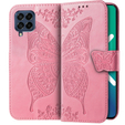 Чохол-книжка для Samsung Galaxy M53 5G, Butterfly, рожевий