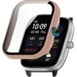 Чохол + скло 2-в-1 для Huami Amazfit GTS 4 Mini, Pink