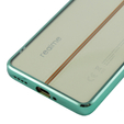 Чохол Electroplating Frame для Realme 11 Pro 5G / Pro+ 5G, clear / green