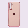 Чoхол до Samsung Galaxy A14 4G/5G, Electro heart, рожевий rose gold